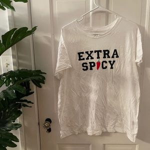 Extra Spicy White T-Shirt